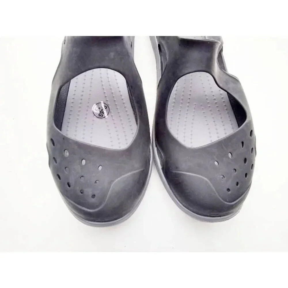 Crocs Womens Swiftwater Wave Black Slingback Sandals 11 - Picture 3 of 7